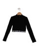 Balmain Solid Long Sleeve Top