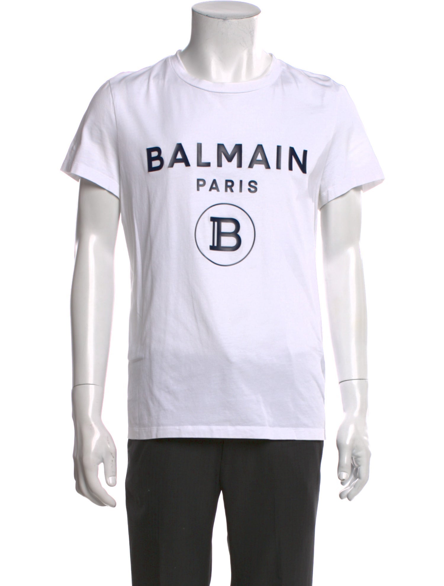 Balmain Graphic Print Crew Neck T-Shirt