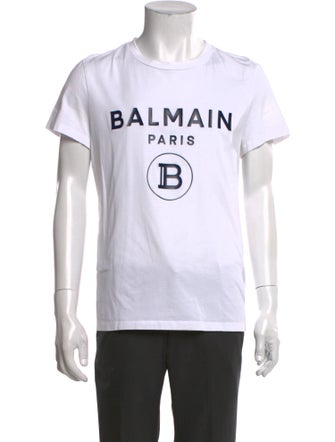 Balmain Graphic Print Crew Neck T-Shirt