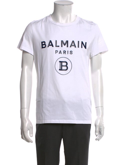 Balmain Graphic Print Crew Neck T-Shirt