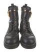 Balmain Leather Combat Boots