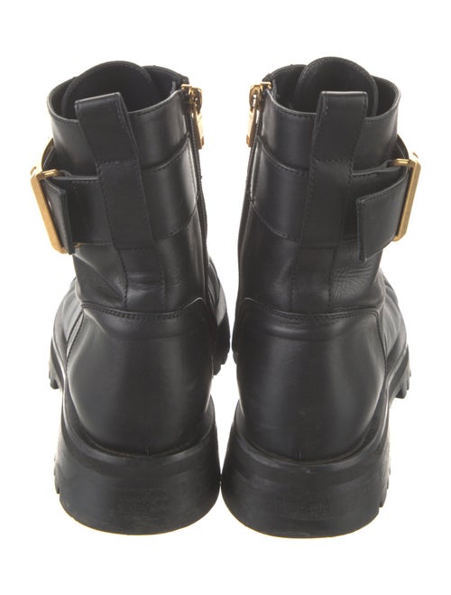 Balmain Leather Combat Boots
