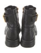 Balmain Leather Combat Boots