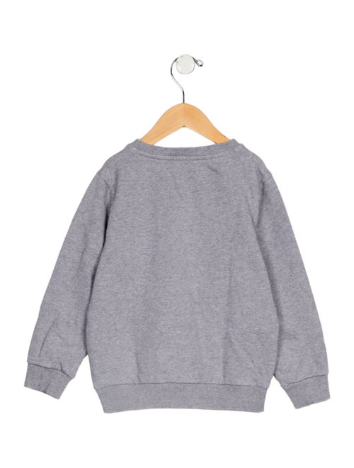 Balmain kid boys' grey and black sweatshirt