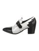 Balmain Patent Leather Colorblock Pattern Pumps