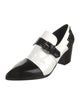 Balmain Patent Leather Colorblock Pattern Pumps