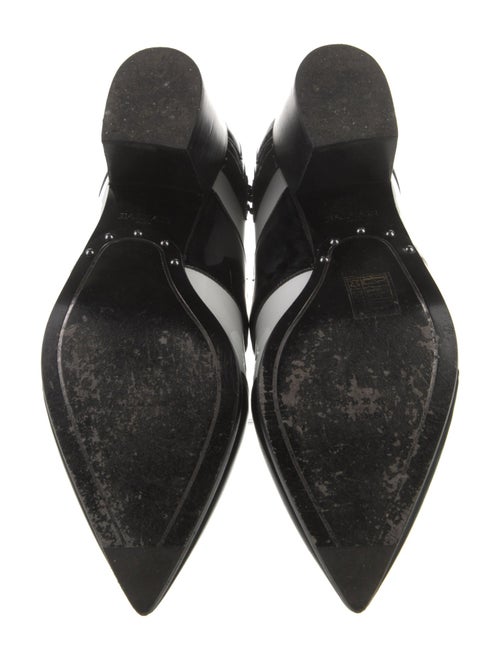 Balmain Patent Leather Colorblock Pattern Pumps