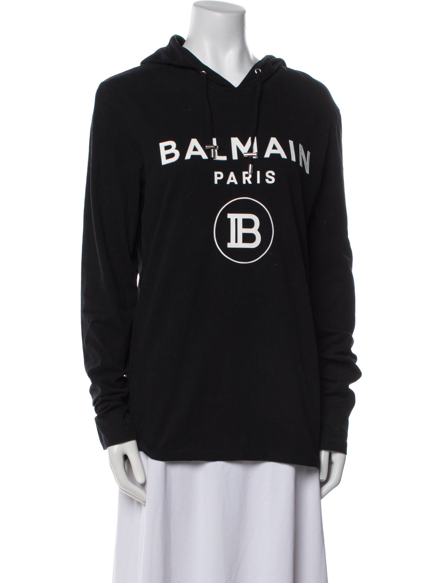 Balmain Graphic Print Crew Neck Sweatshirt