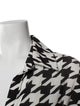 Balmain Houndstooth Print Long Sleeve Button-Up Top