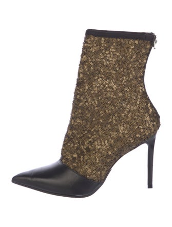 Balmain Sequins Sequin Embellishments Sock Boots