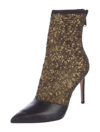 Balmain Sequins Sequin Embellishments Sock Boots