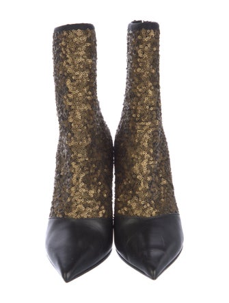 Balmain Sequins Sequin Embellishments Sock Boots