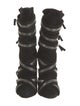 Balmain Suede Lace-Up Boots