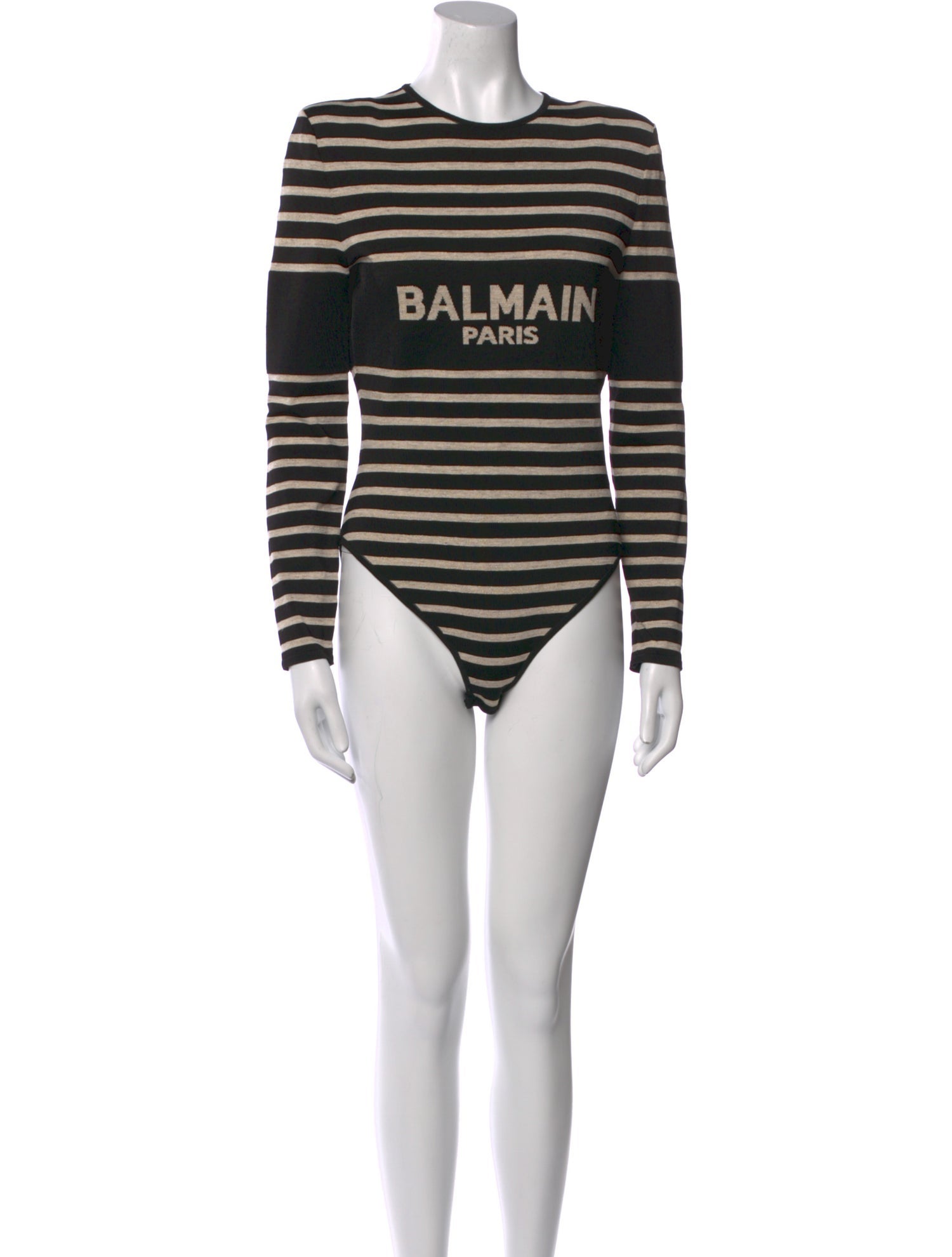 Balmain Graphic Print Crew Neck Bodysuit