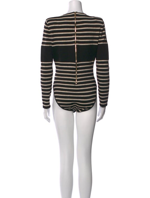 Balmain Graphic Print Crew Neck Bodysuit