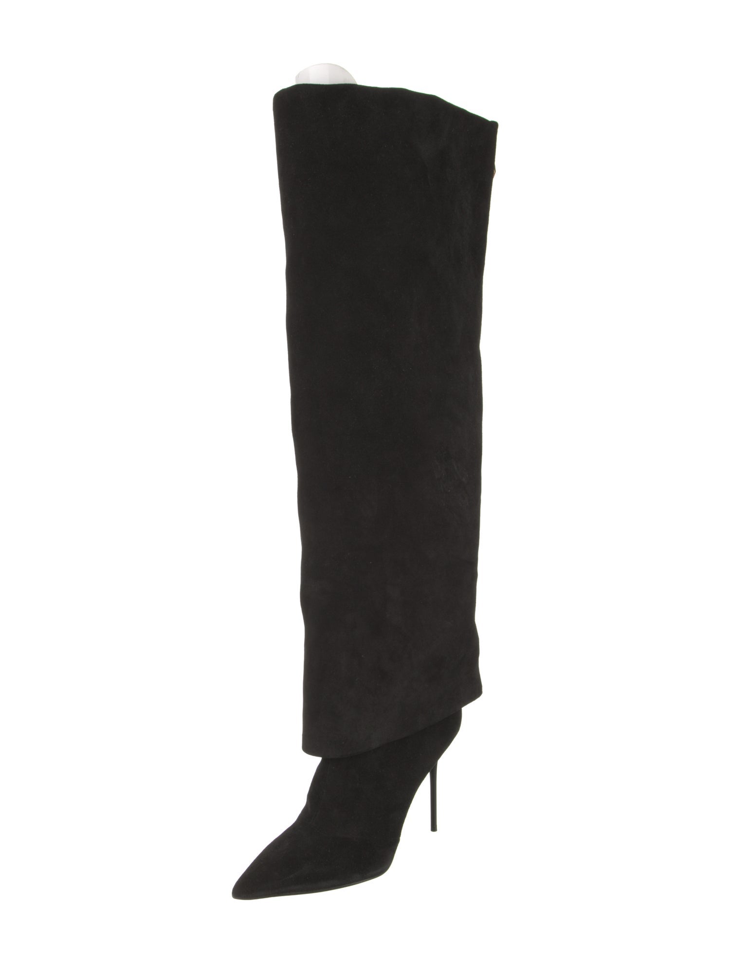 Balmain Bamboo Accent Suede Boots
