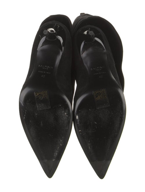 Balmain Bamboo Accent Suede Boots