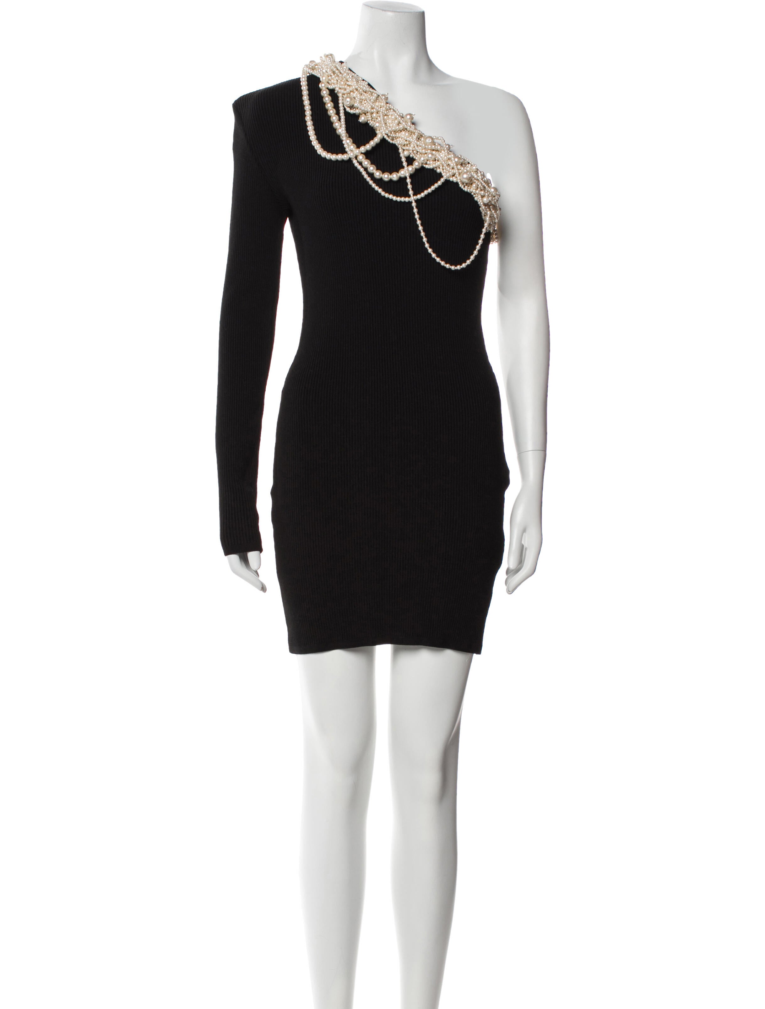 Balmain One-Shoulder Mini Dress