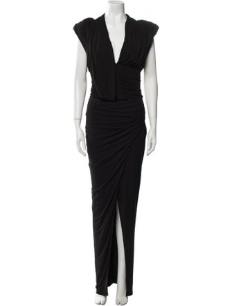 Balmain Cowl Neck Long Dress