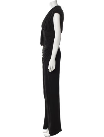 Balmain Cowl Neck Long Dress