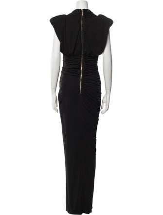 Balmain Cowl Neck Long Dress