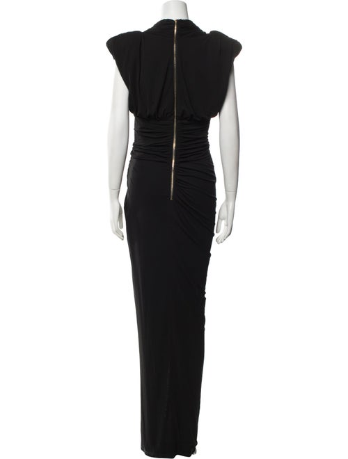 Balmain Cowl Neck Long Dress