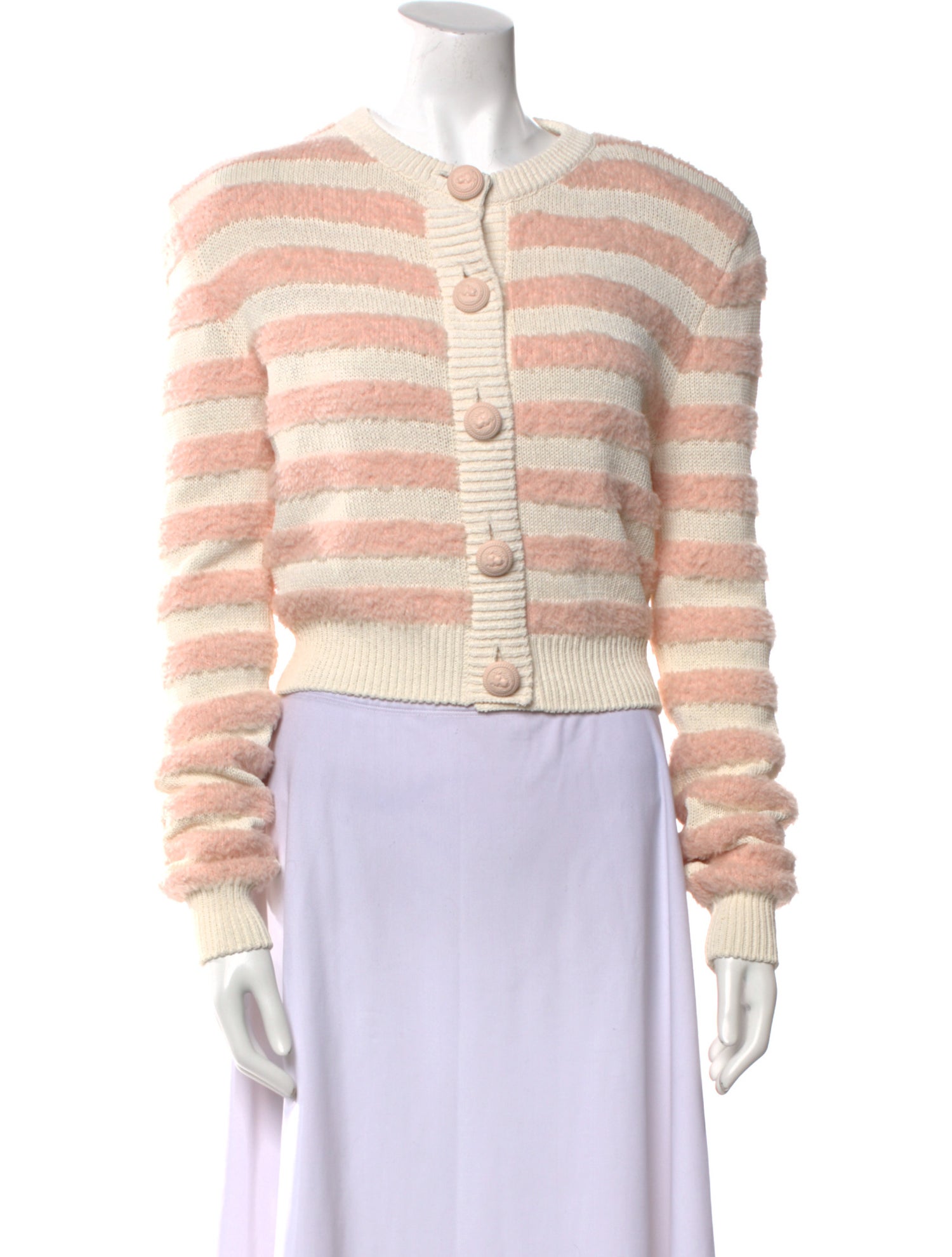 Balmain Virgin Wool Striped Sweater w/ Tags