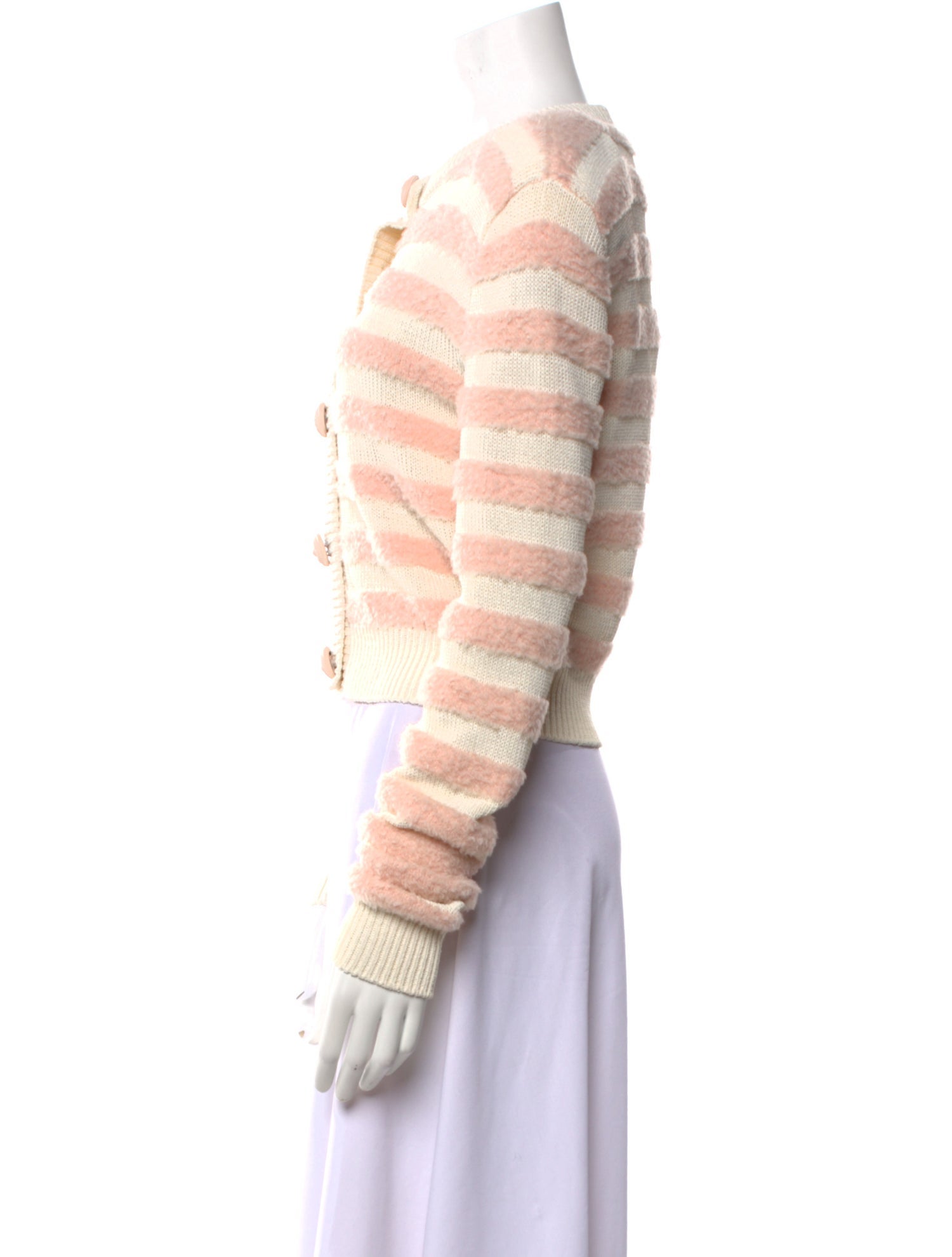 Balmain Virgin Wool Striped Sweater w/ Tags