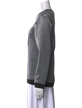 Balmain Graphic Print Crew Neck Sweatshirt