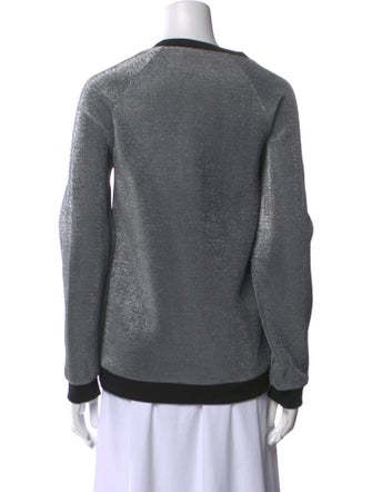 Balmain Graphic Print Crew Neck Sweatshirt