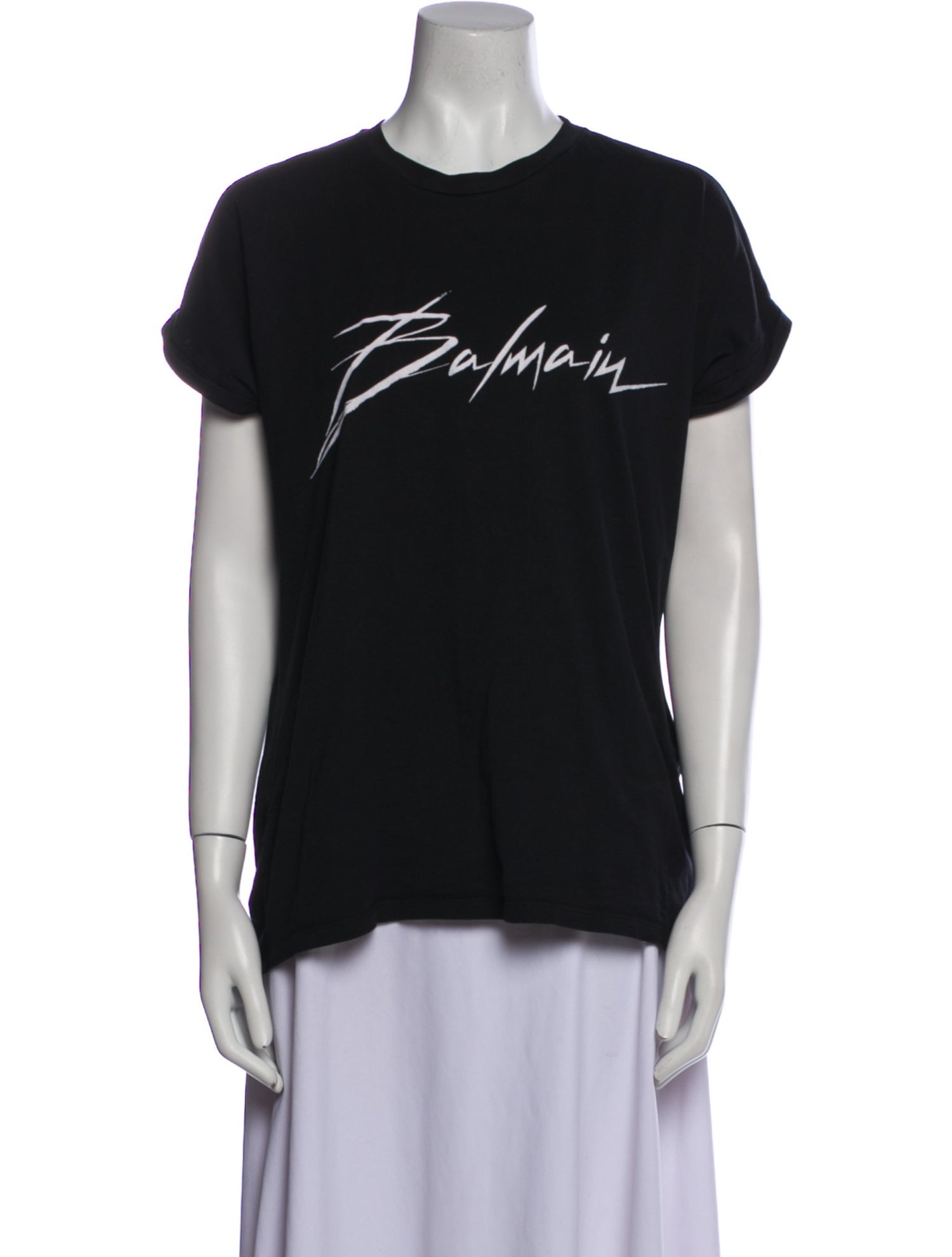 Balmain Graphic Print Crew Neck T-Shirt