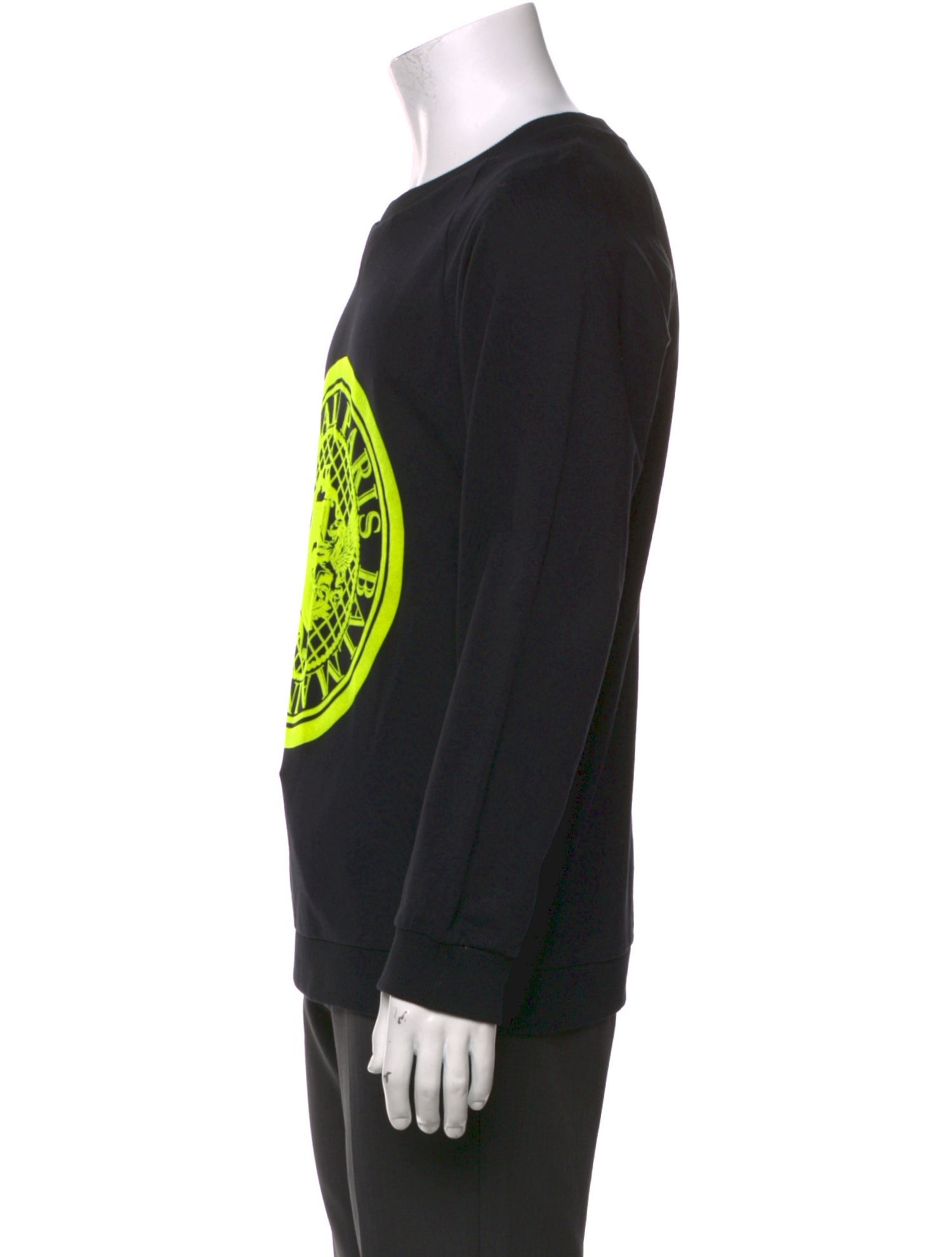 Balmain Graphic Print Crew Neck Pullover