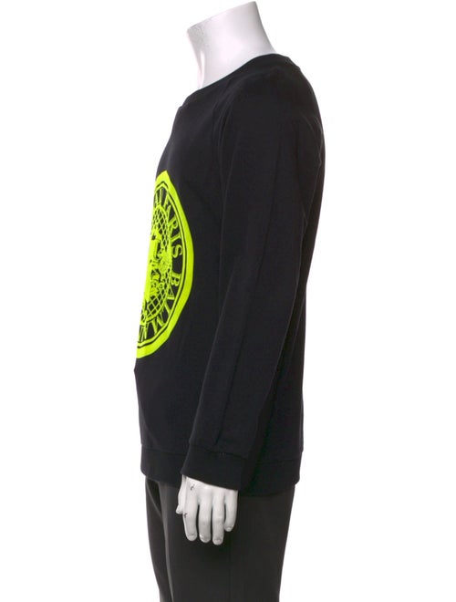 Balmain Graphic Print Crew Neck Pullover