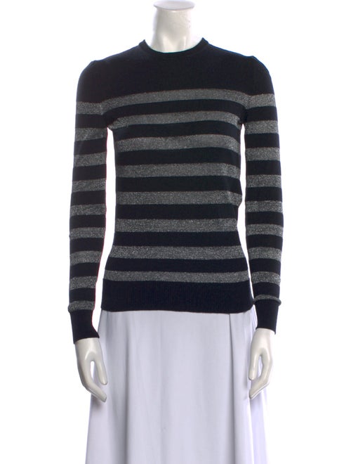 Balmain Striped Crew Neck Sweater