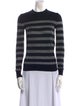 Balmain Striped Crew Neck Sweater