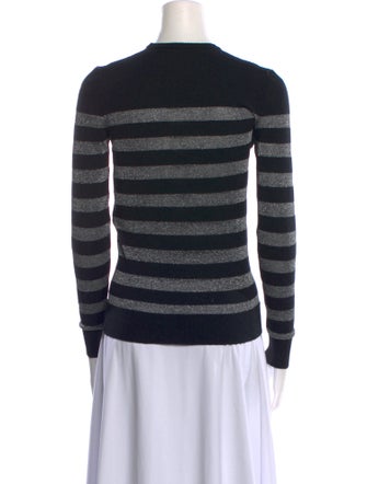Balmain Striped Crew Neck Sweater