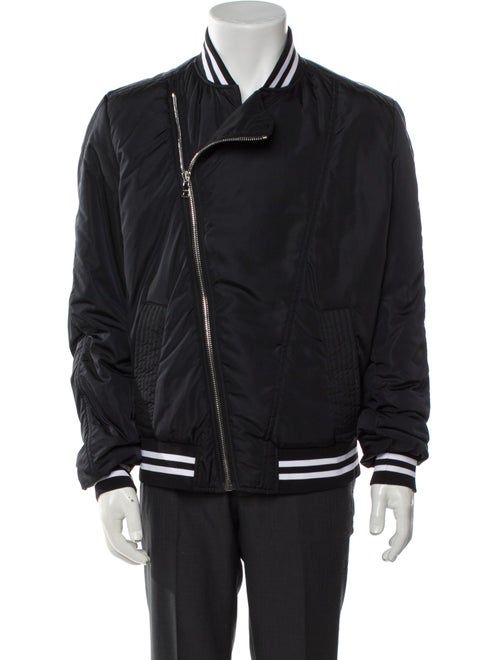Balmain Striped Bomber Jacket