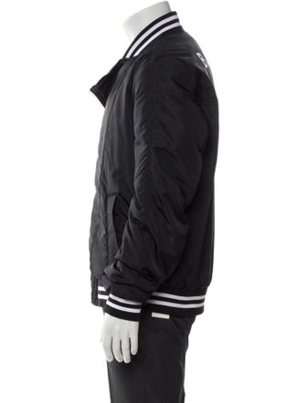Balmain Striped Bomber Jacket