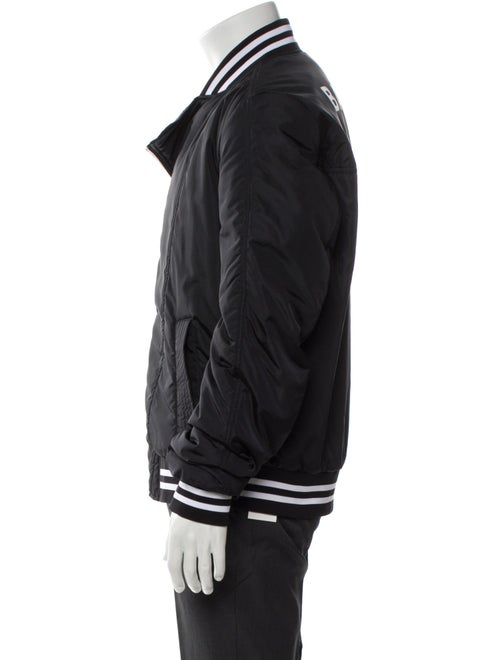 Balmain Striped Bomber Jacket
