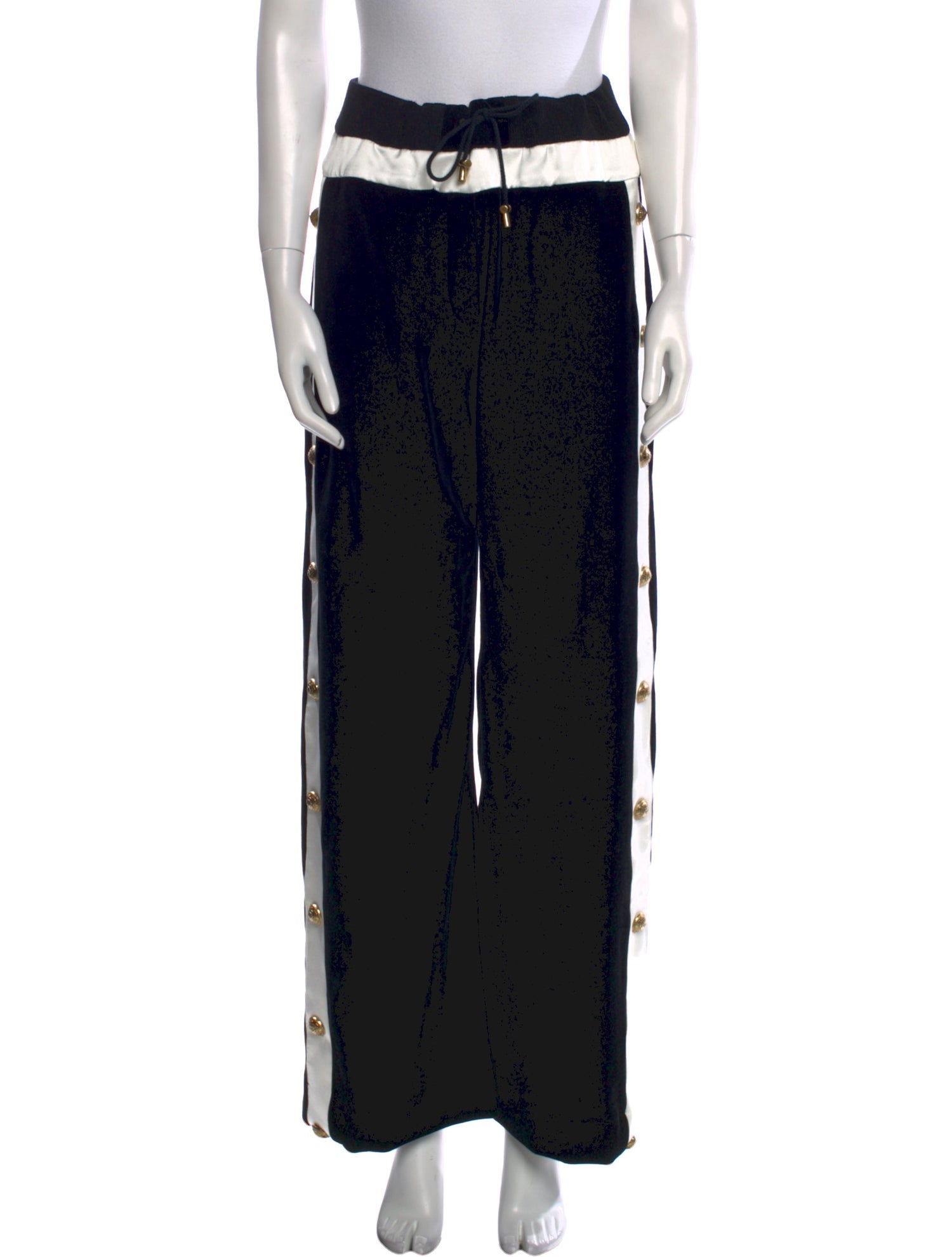 Balmain Printed Wide Leg Pants
