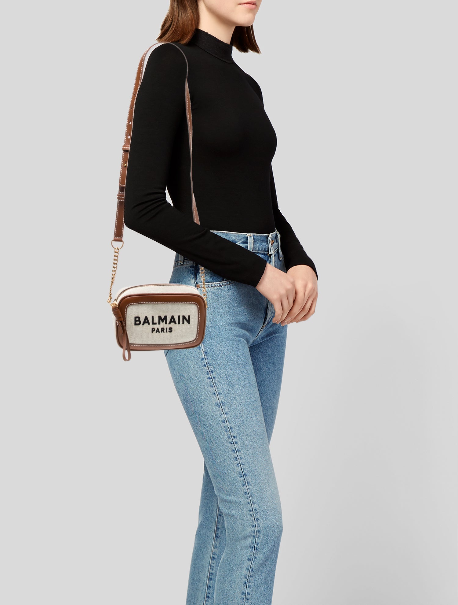 Balmain Canvas Crossbody Bag