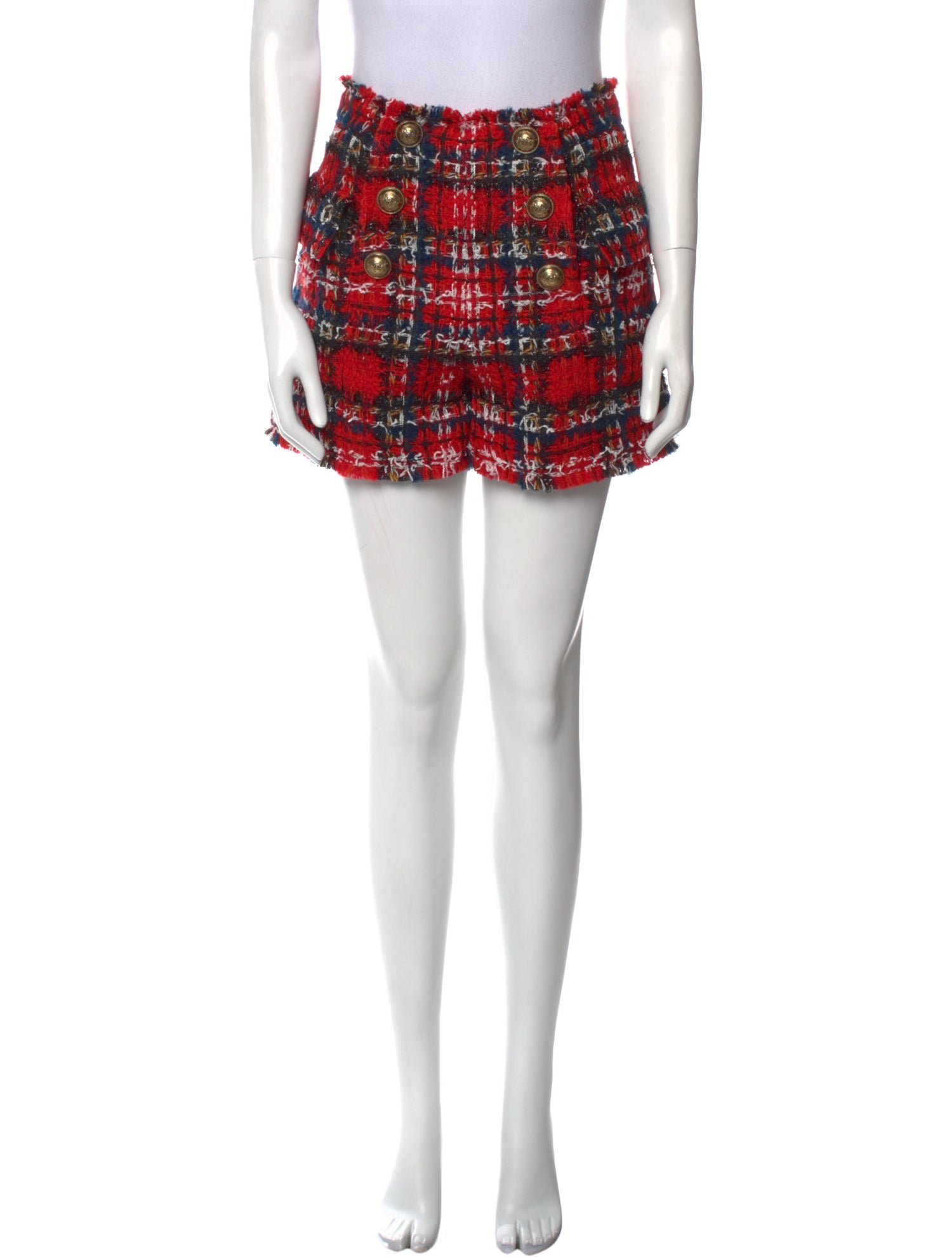 Balmain Wool Mini Shorts w/ Tags