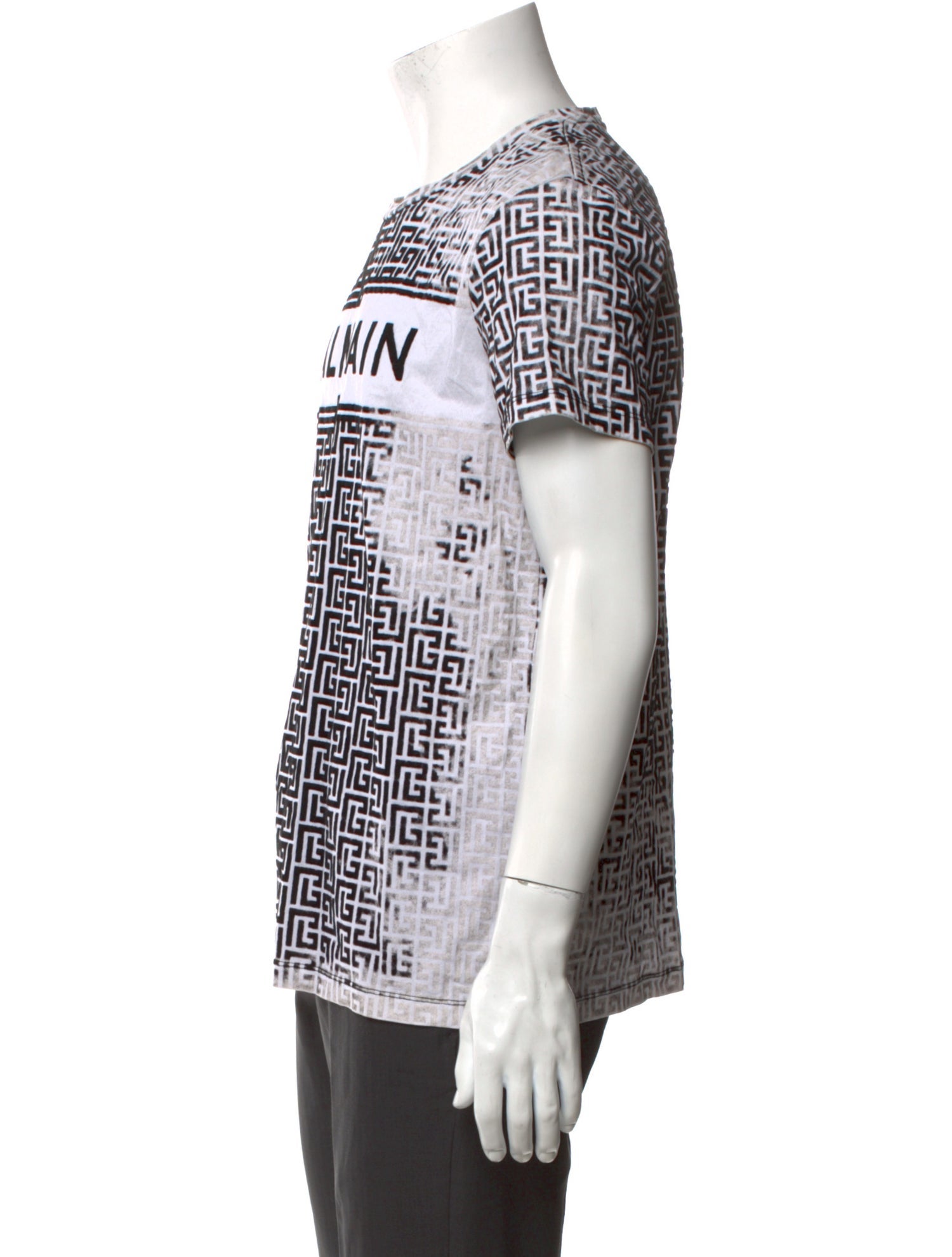 Balmain Graphic Print Short Sleeve Shirt