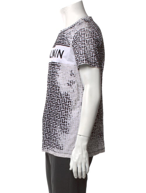 Balmain Graphic Print Short Sleeve Shirt