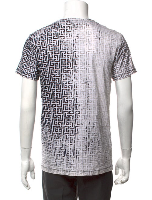 Balmain Graphic Print Short Sleeve Shirt