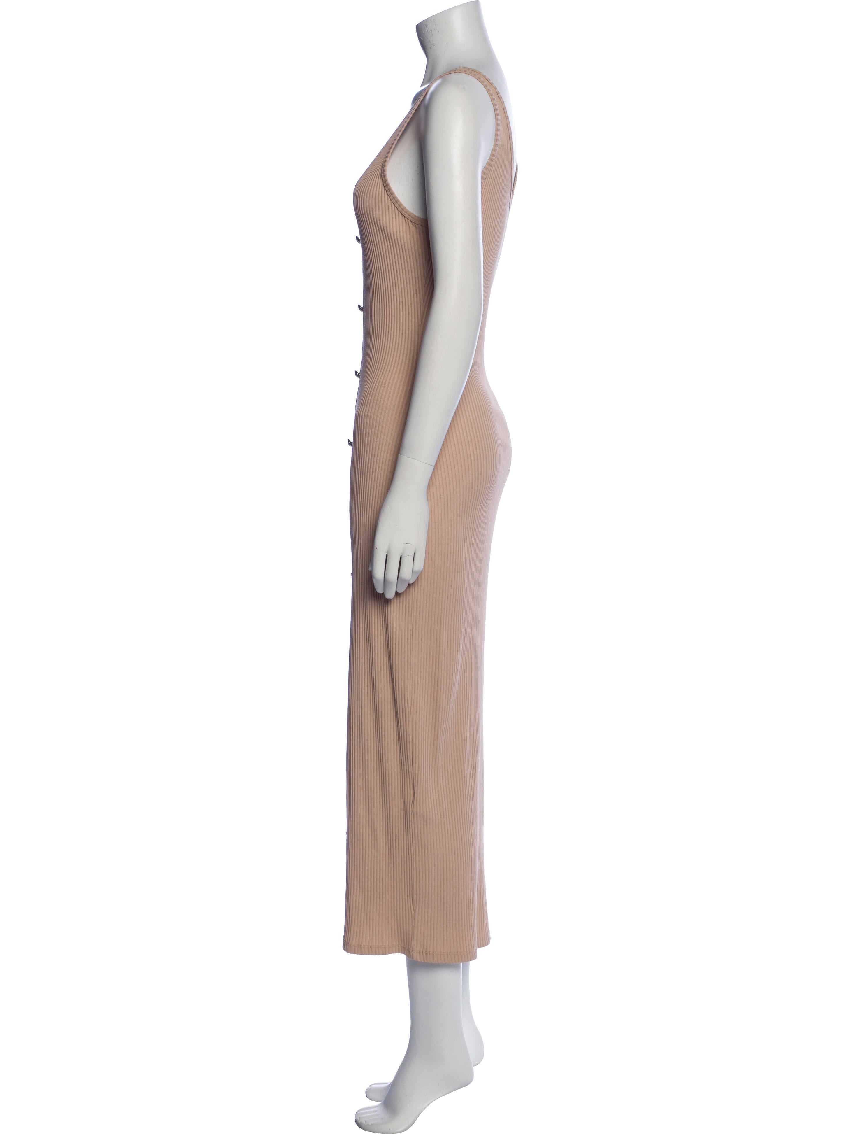 Balmain Scoop Neck Long Dress w/ Tags