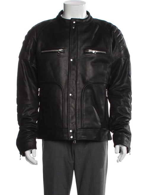 Balmain Leather Moto Jacket