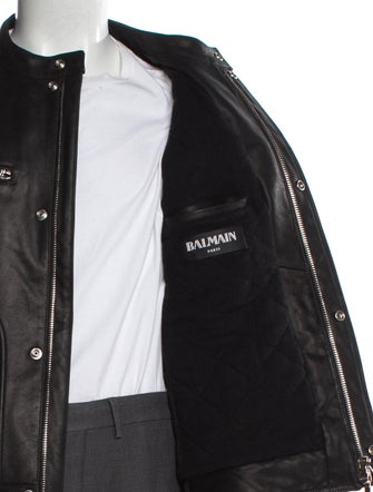 Balmain Leather Moto Jacket