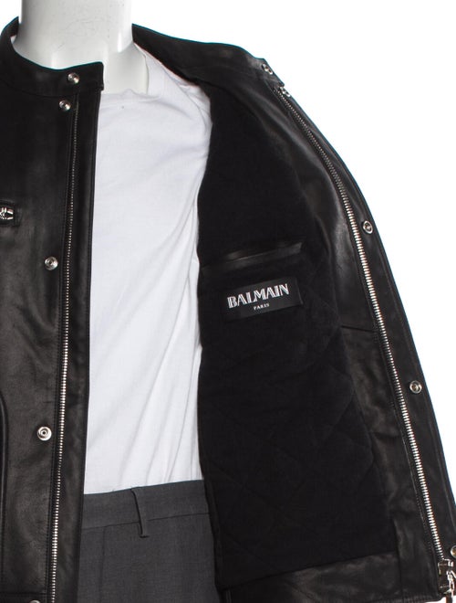 Balmain Leather Moto Jacket