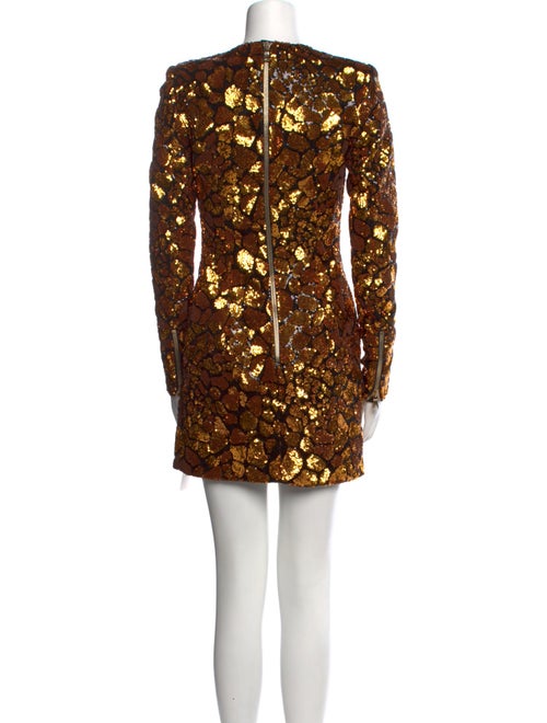 Balmain Floral Print Mini Dress